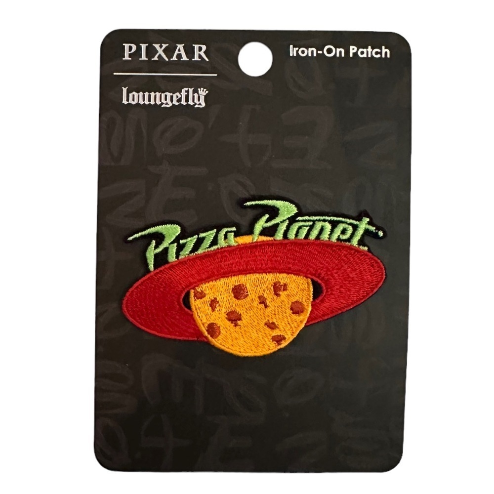 Disney Pixar Loungefly Toy Story Planet Pizza Embroidered Iron On Patch New